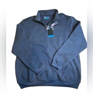 PGA Tour NWT Blue Fleece 1/4 Zip Pullover Sweater Men’s Size L